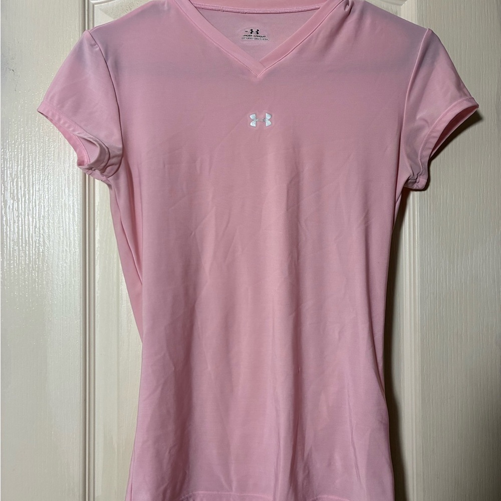 Under Armour Women's Light Pink Short Sleeve Tee